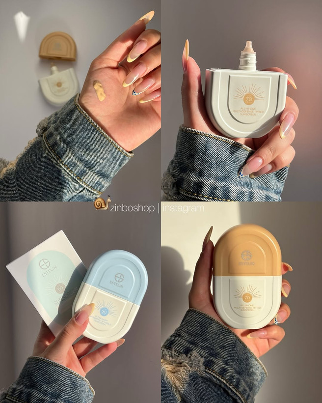 ضدآفتاب رنگی (تینتی) فلوئیدی استلین مناسب انواع پوست +++SPF70 PA حجم 50ml