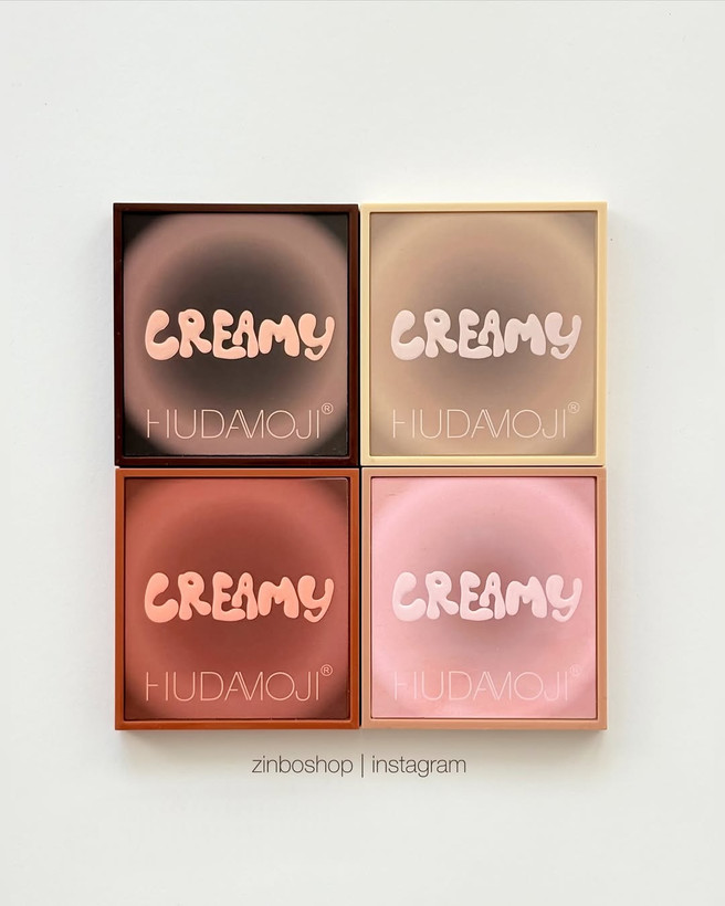 پالت سایه چشم CREAMY برند هدا موجی ، دارای ۴ طیف رنگی نود،پیگمنت بسیار بالا بدون ریزش