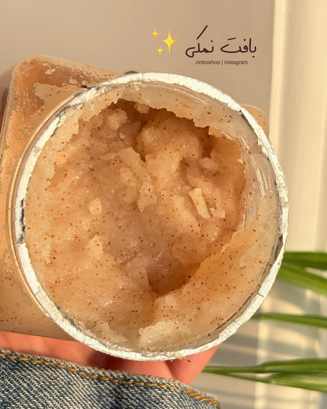 اسکراب بدن شنی (لایه بردار) BABY POWDER با رایحه پودر بچه ،حجم ۵۰۰ گرم